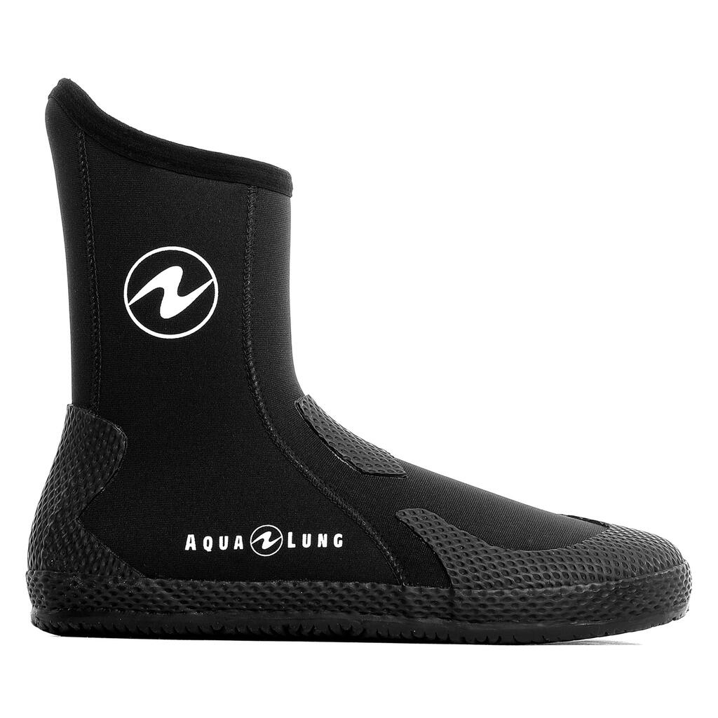 Diving booties 3 mm neoprene Aqualung - SUPERZIP black